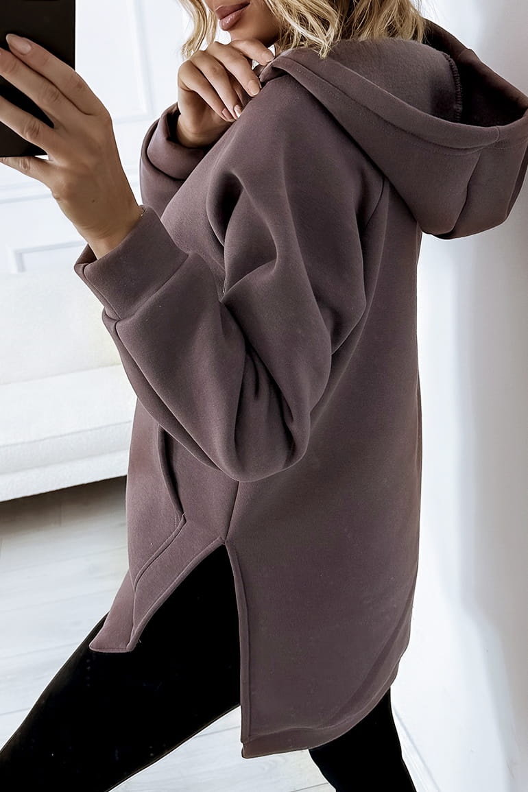 BLUZA OVERSIZE SEMPRE CZEKOLADA
